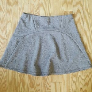 Urban outfitters gray skirt with rose imprint